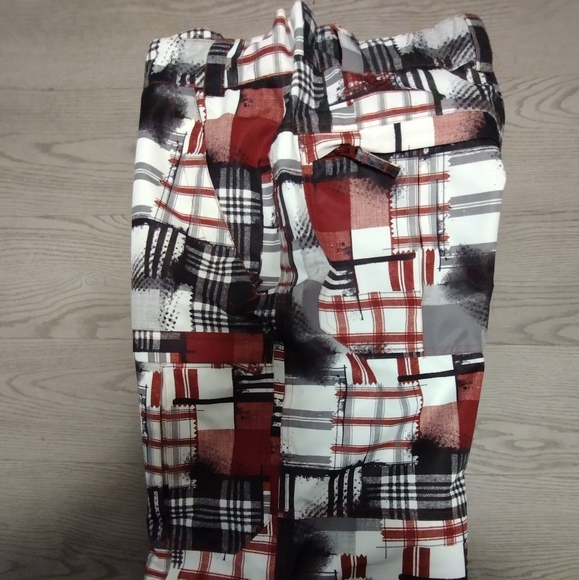 Rip Zone Micro lite Snowboard Pants Plaid Abstract Print Size: XL, 36-39, R 14 - Picture 5 of 11